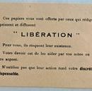 Tract du journal Libération