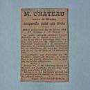 Article sur M. Chateau, maire de Rennes