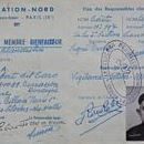 Carte de membre actif de Libération-Nord de Robert ROCA
