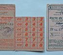 Carte de rationnement pour le charbon